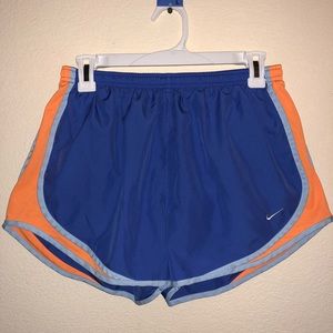 NIKE Dri-fit Blue & Orange Running Shorts